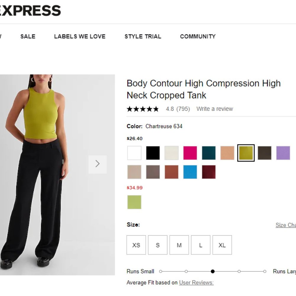 Express Body Contour Top